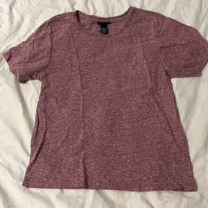 Maroon short sleeve with pocket.